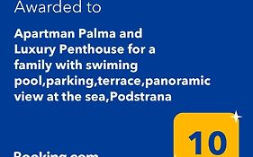 Apartman Palma And Luxury Penthouse For A Family With Swiming Pool,Parking,Terrace,Panoramic View At The Sea,Podstrana